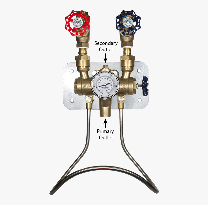 Bronze Steam & Cold Water Mixers - Valve, HD Png Download