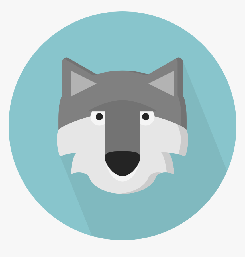 Wolf Icon Circle, HD Png Download