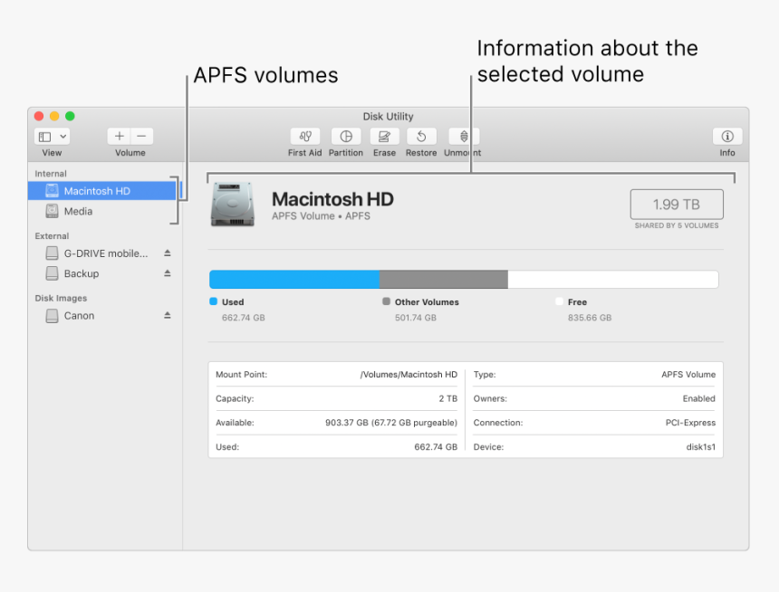 Disk Utility Mac Catalina, HD Png Download