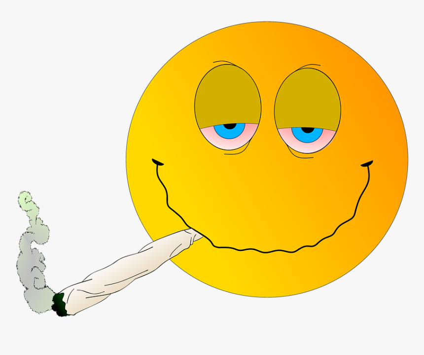 Stoner, Grass, T, H, C, Cannabis, Joint, Drug, Noise - Smiley, HD Png Download