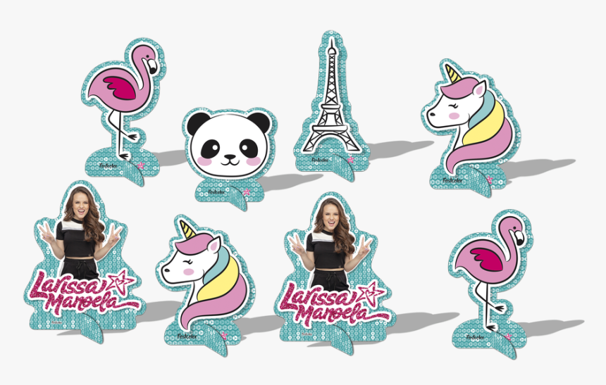 Decoração De Mesa Larissa Manoela - Decoração Tema Larissa Manoela, HD Png Download