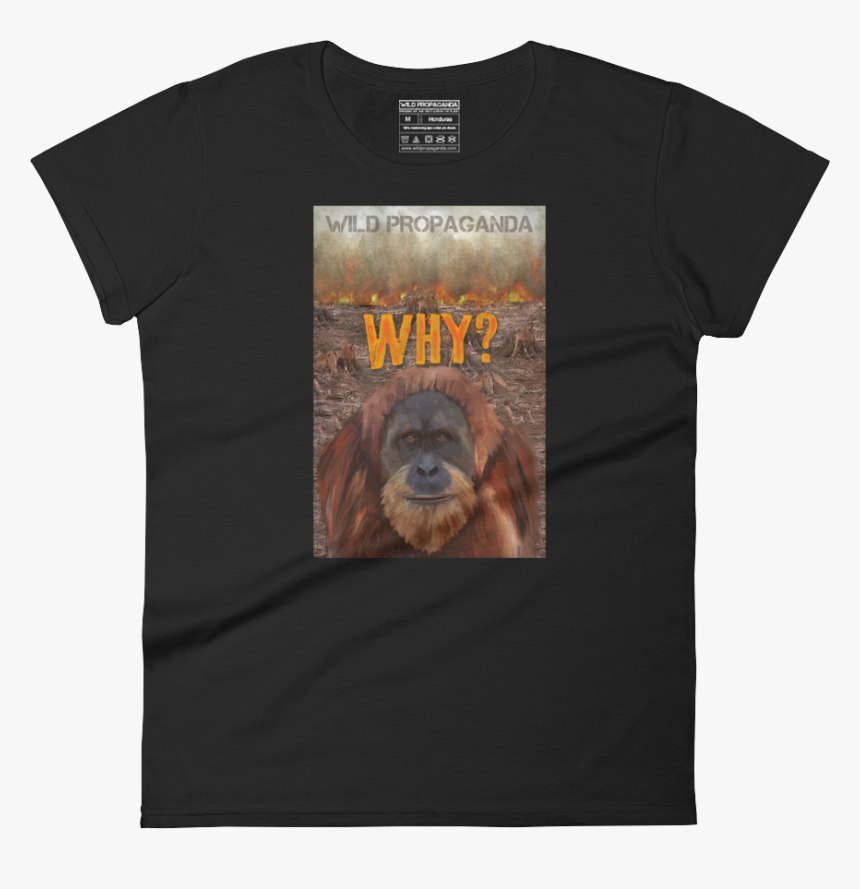 Women S Crew Neck T-shirt - Orangutan Shirt, HD Png Download