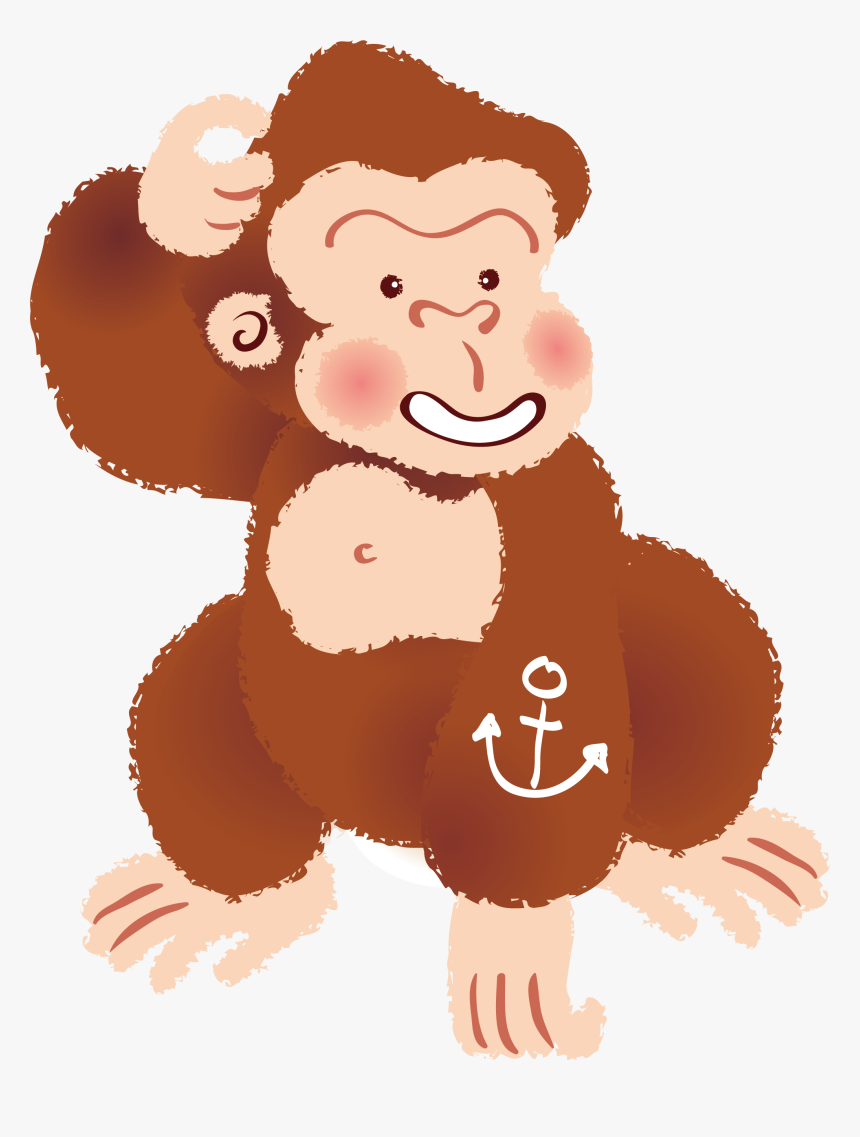 Gorilla Clipart Orangutan - Gorilla, HD Png Download