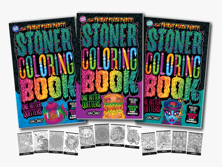 Stonercoloringbook 1hitssq - Graphic Design, HD Png Download