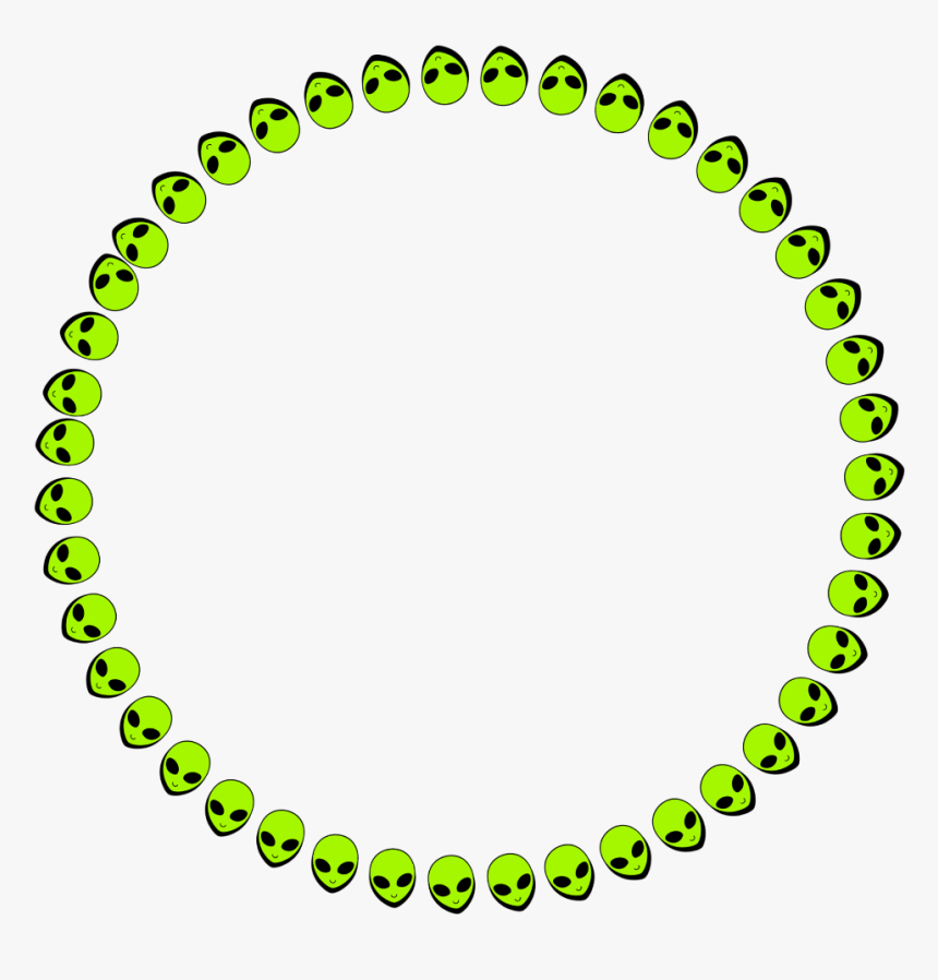 #round #alien #neon #green #aliens #frame #border #freetoedit - Creative Nation Australia 1994, HD Png Download