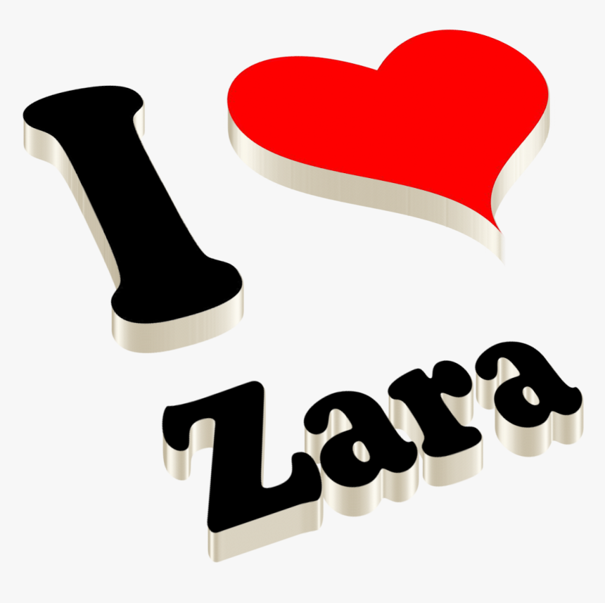 Zara Heart Name Transparent Png - Heart, Png Download