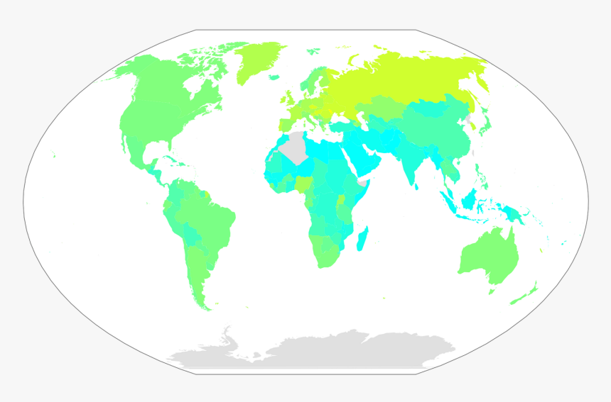 Earth Map Black And White Clipart , Png Download - Most Learned Languages On Duolingo, Transparent Png