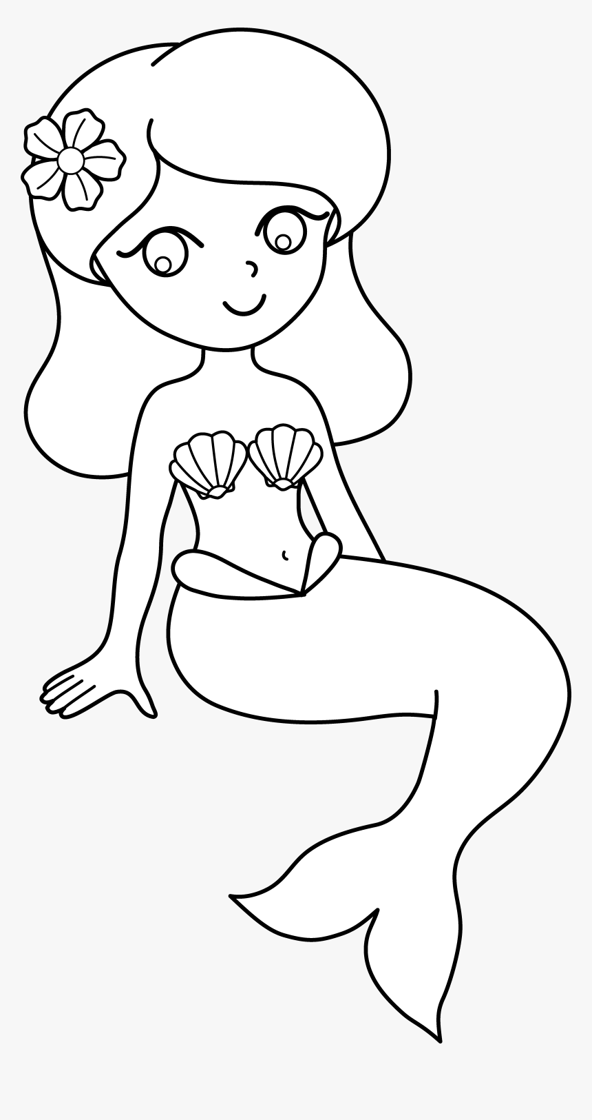 Printable Easy Mermaid Coloring Pages The Page Calls For A Number Of