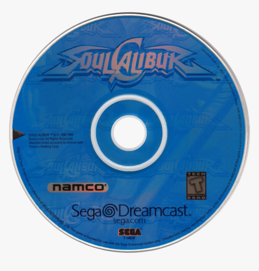 Soul Calibur Dreamcast - Soul Calibur Dreamcast Disc, HD Png Download