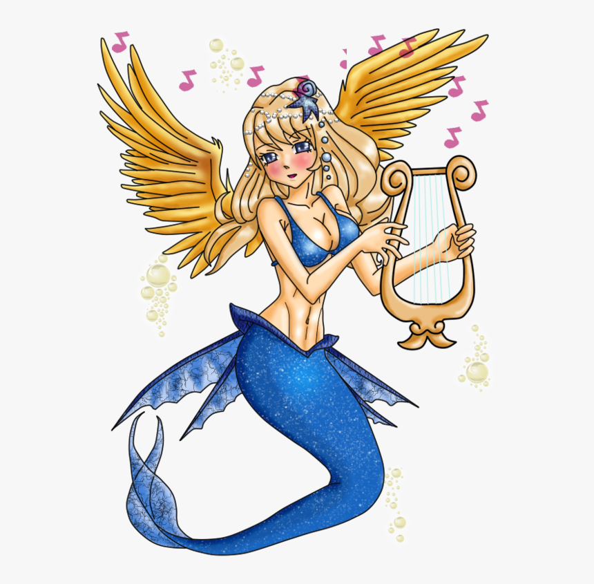 Adorable Cute Mermaid , Png Download - Mermaid, Transparent Png