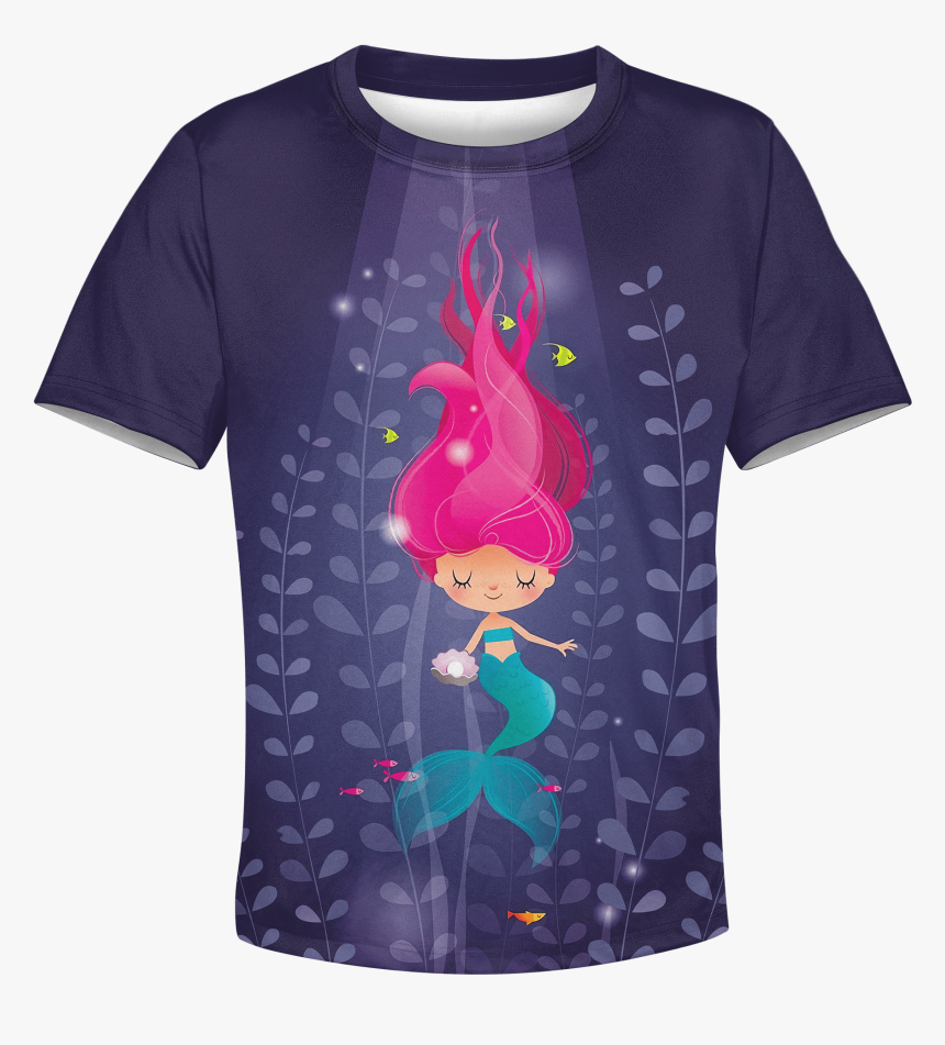 Gearhuman 3d Cute Mermaid Kid Custom Hoodies T-shirt - Irene Gough, HD Png Download