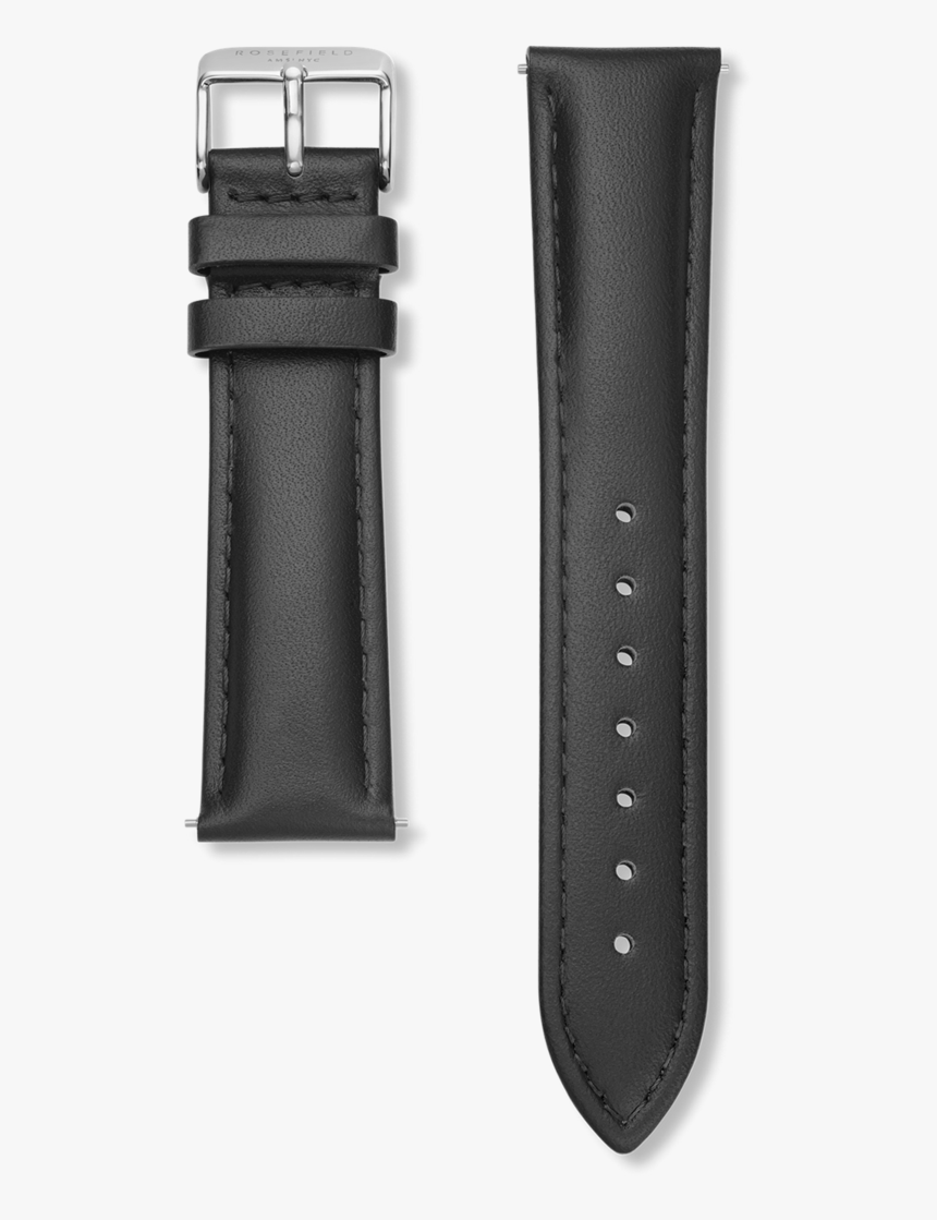 Black Leather Strap - Rosefield, HD Png Download
