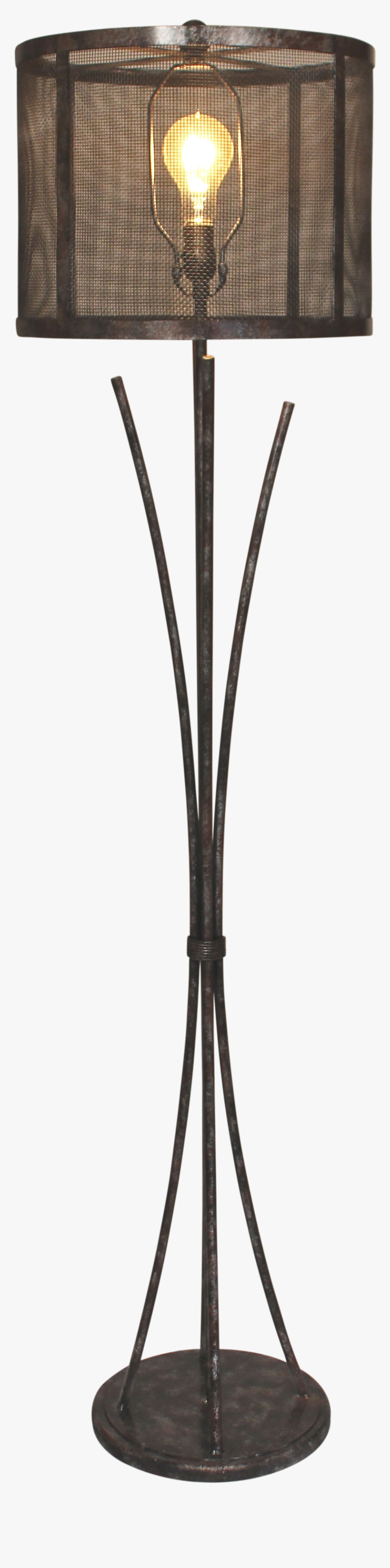 Tarnished Iron Stack Braided Wire Floor Lamp- Metal - Sconce, HD Png Download