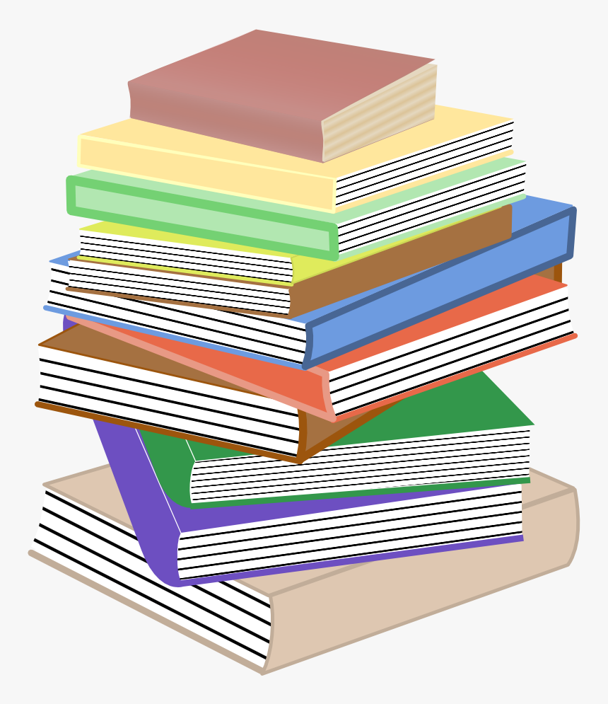 Book Clip Art - Stack Of Books Clip Art, HD Png Download