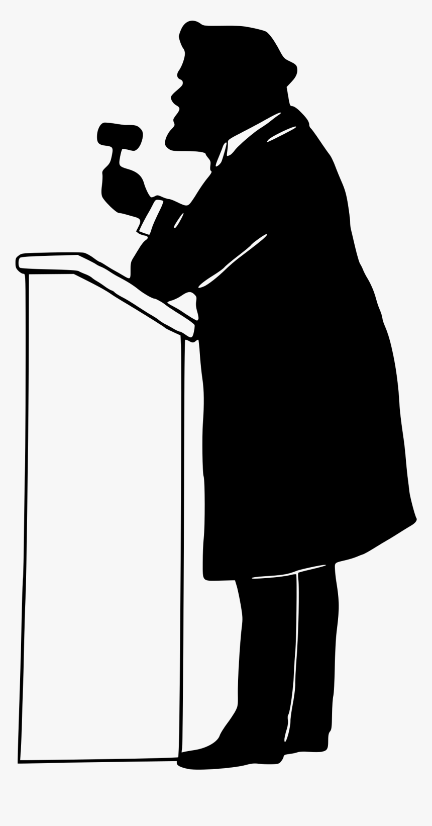 Auctioneer Clip Arts - Judge Silhouette, HD Png Download