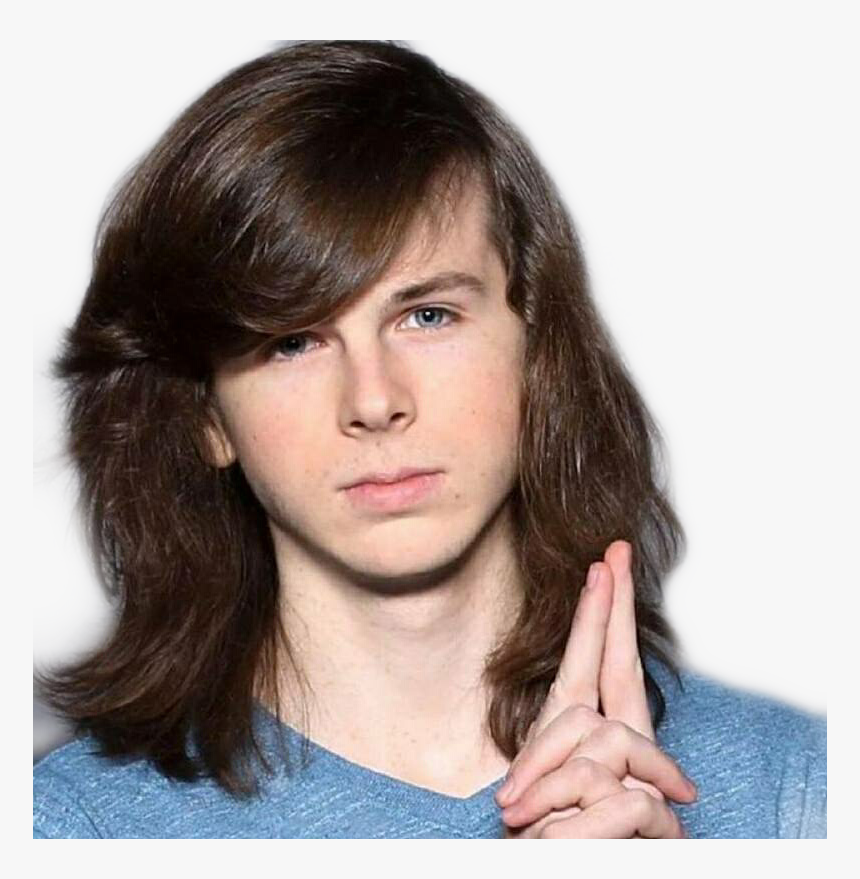 #carlgrimes #carl #grimes #carlgrimessticker #chandlerriggs - Chandler Riggs Pareja, HD Png Download