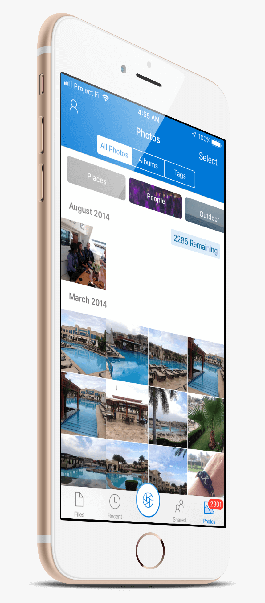 Microsoft Onedrive Photos Organization - Smartphone, HD Png Download