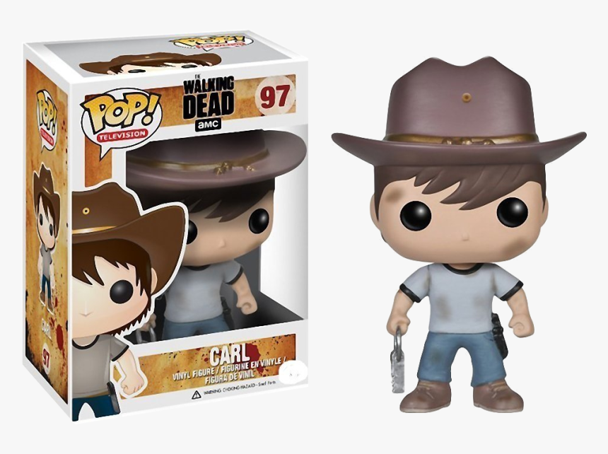 Funko Pop Tv The Walking Dead Series 4 Carl Action - Walking Dead Funko Pop Carl, HD Png Download