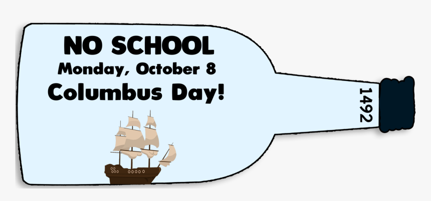 No School October 8 Columbus Day, HD Png Download