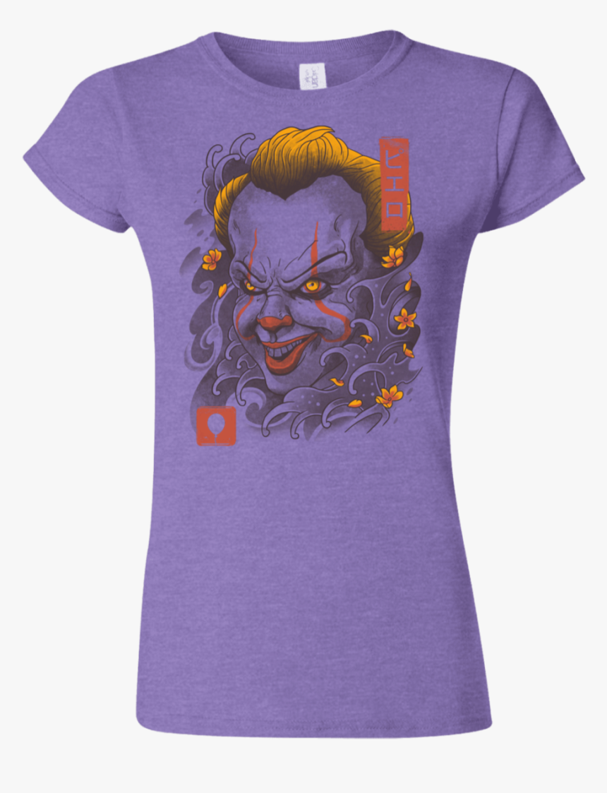 Shop Oni Clown Mask Junior Slimmer Fit T Shirt - T-shirt, HD Png Download