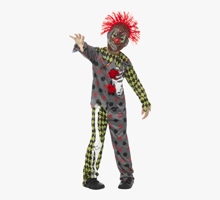 Deluxe Twisted Clown Costume - Boys Halloween Outfit, HD Png Download