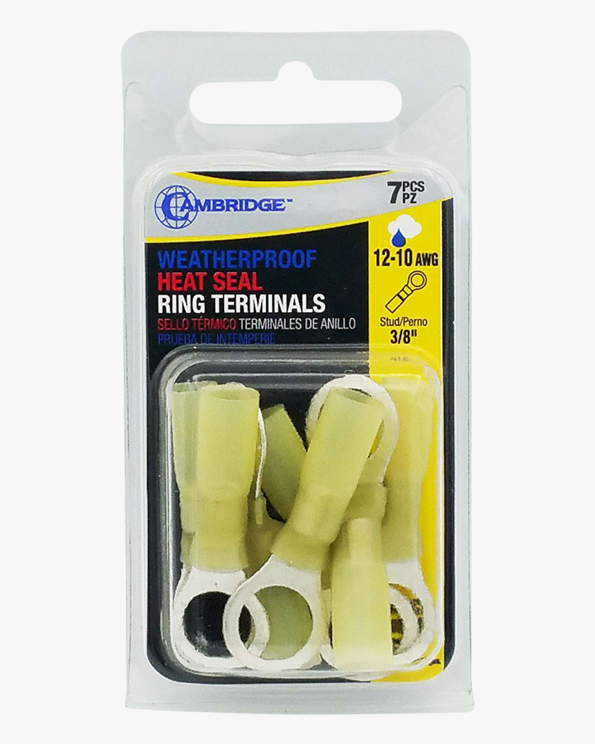 T13751 Yellow Heat Shrink Ring Terminal Package - Brush, HD Png Download