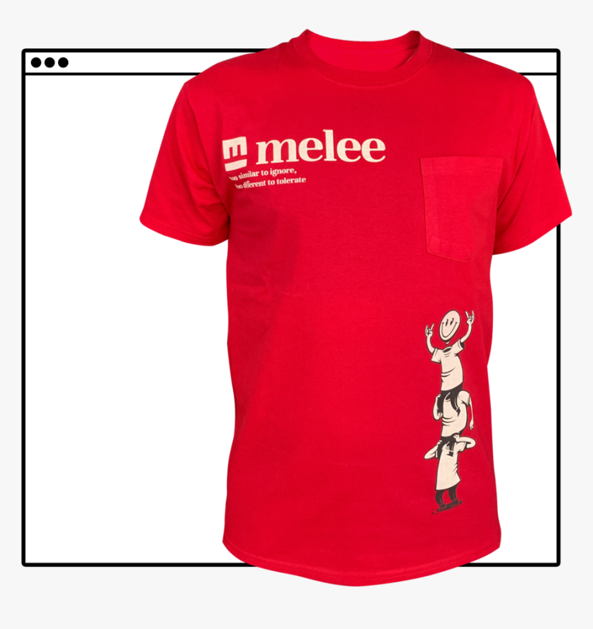 Red Melee Shirt Square, HD Png Download