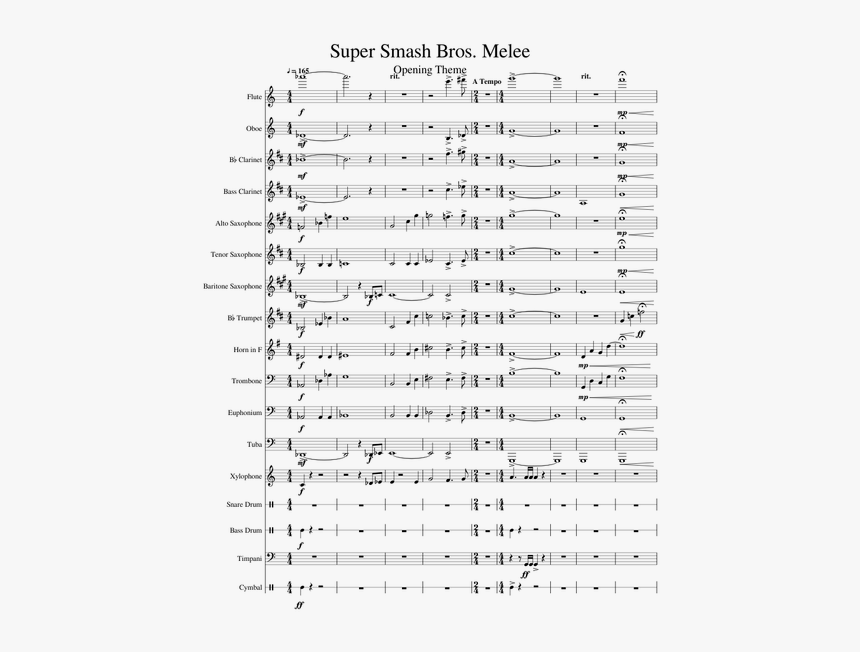 Smash Bros Melee Theme Alto Sax, HD Png Download