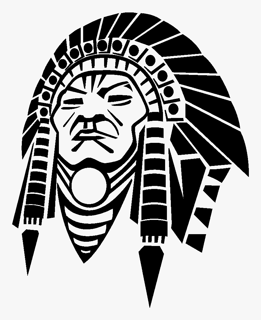 Native Americans In The United States Clip Art - Red Indian Black And White, HD Png Download