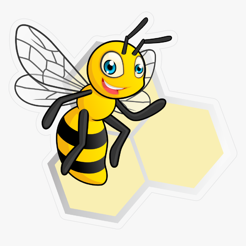 Bee Box Wraps Logo Decal - Bee Logo, HD Png Download