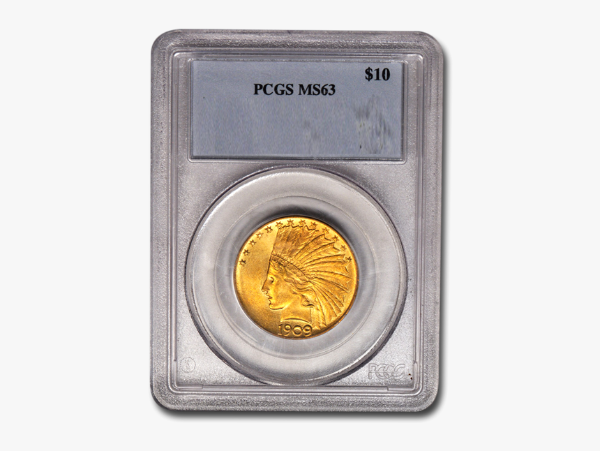 Picture Of $10 Indian Head Gold Coins Ms - Money, HD Png Download