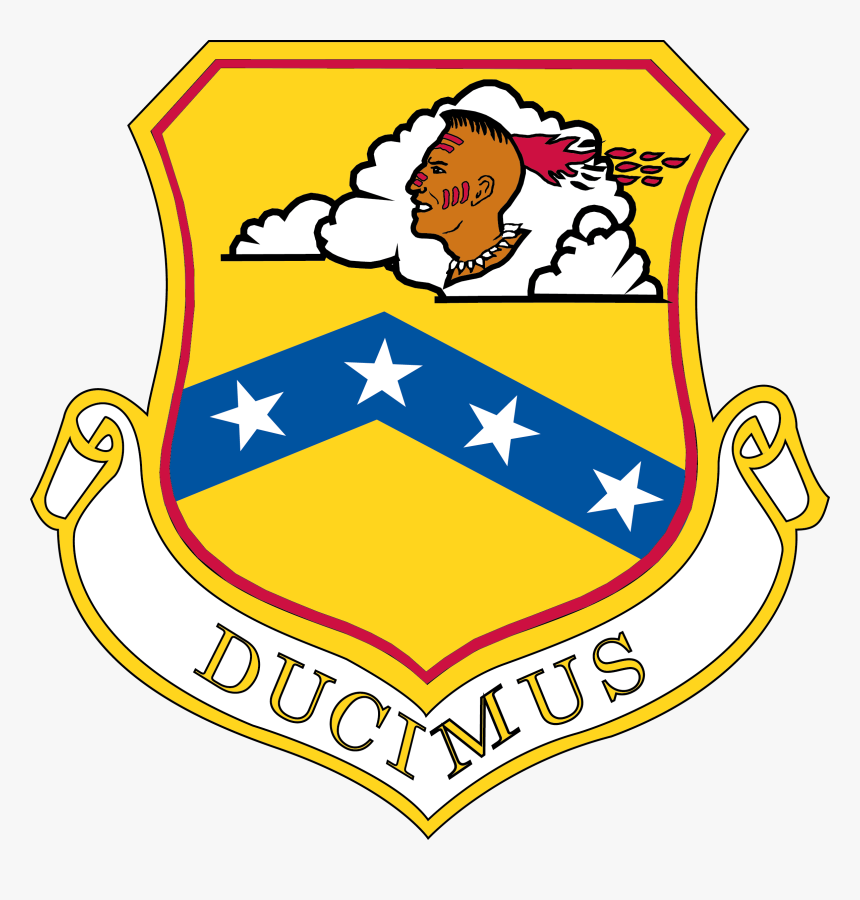 Patch With Yellow Background, Thin Red Border, Indian - 189th Airlift Wing, HD Png Download