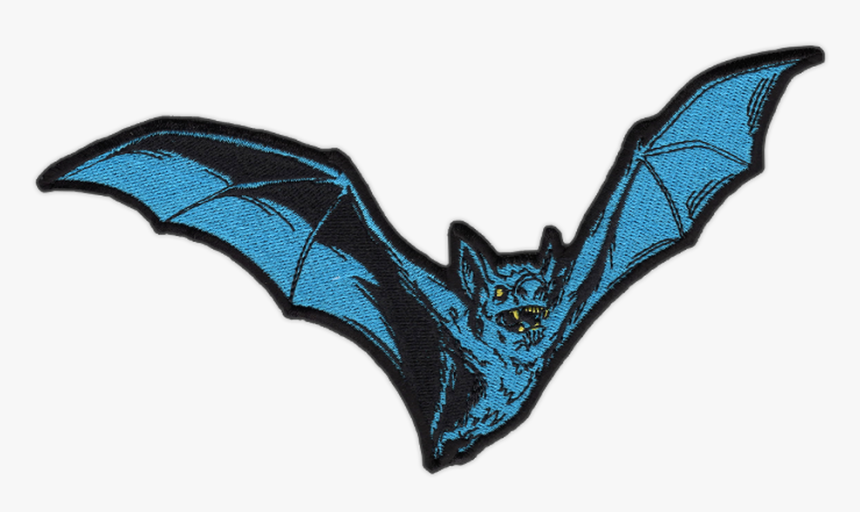 Large Teal Bat Patch By Seventh - Bat Patch, HD Png Download