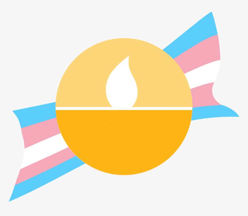Transparent Trans Flag Png - Circle, Png Download