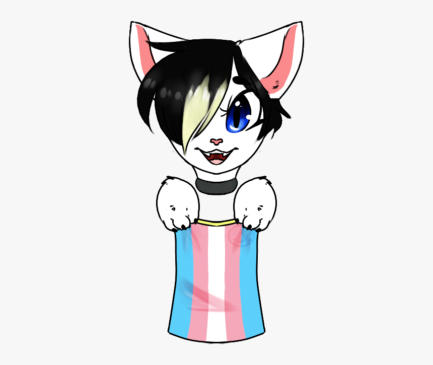 Jesse Trans Pride Flag Comm - Cartoon, HD Png Download