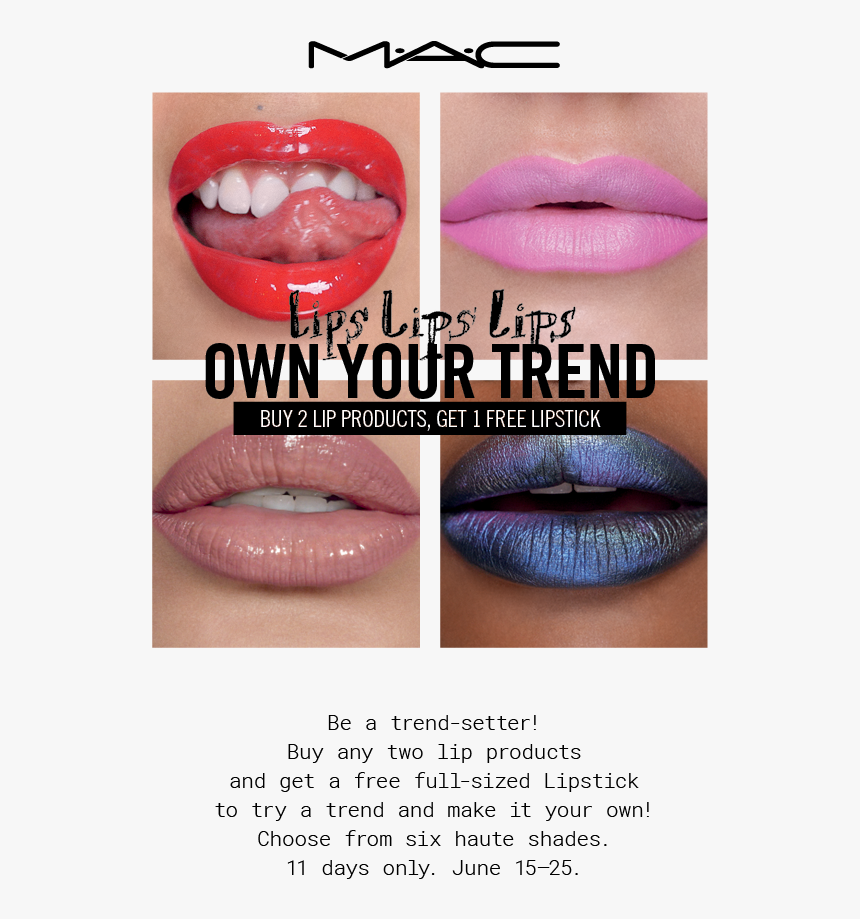 C Lips Lips Lips - Mac Cosmetics, HD Png Download