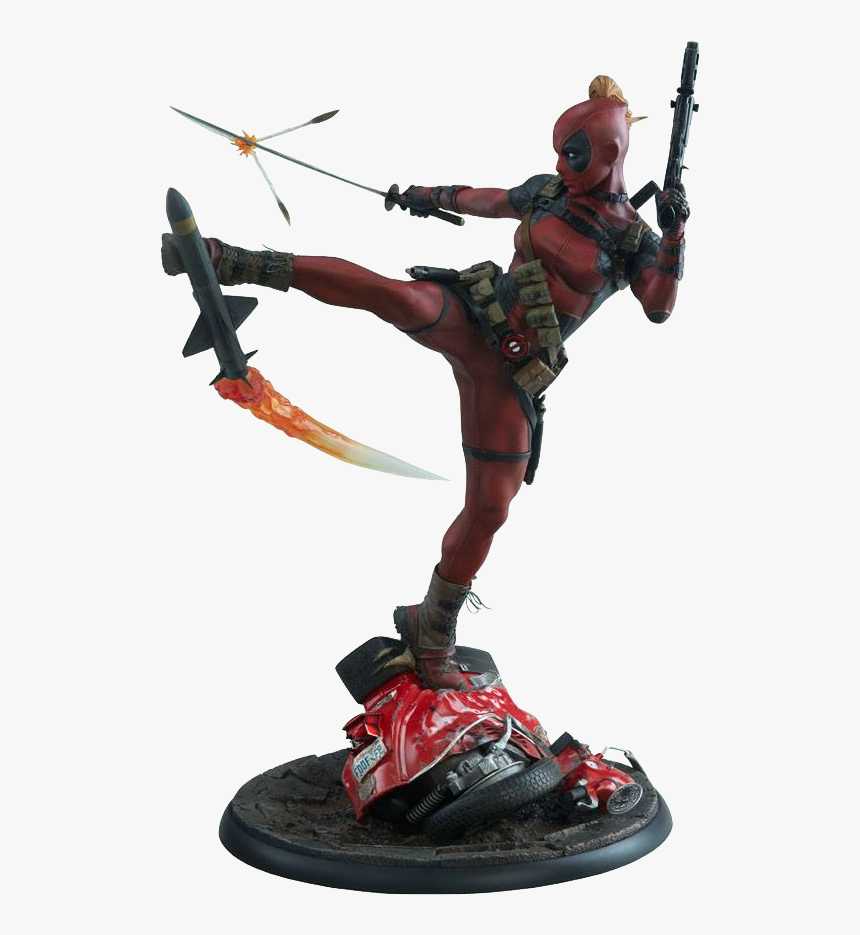 Sideshow Marvel Lady Deadpool Premium Format Figure - Statue Deadpool, HD Png Download