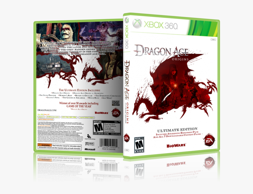 Ultimate Edition Box Art Cover - Dragon Age Origins Box Cover, HD Png Download