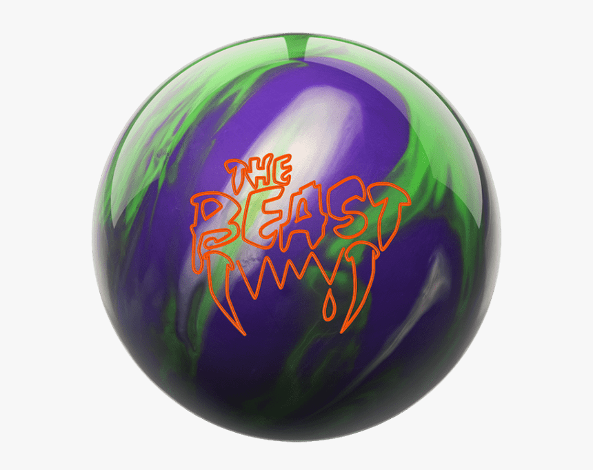 Columbia 300 Beast Purple Lime Silver Bowling Ball - Columbia 300 Beast Bowling Balls, HD Png Download