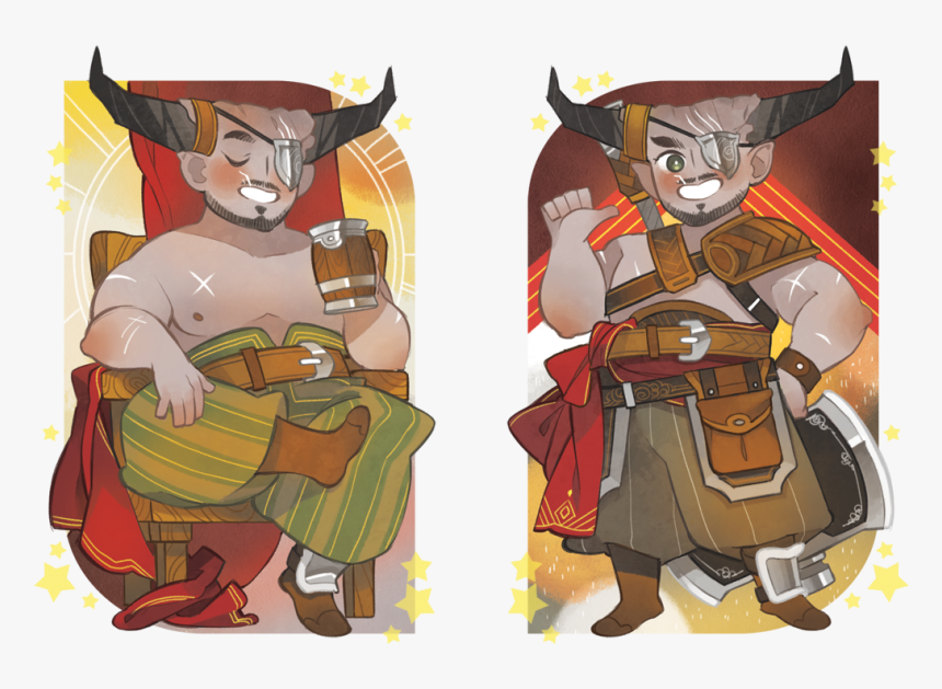 Fanart Dragon Age The Iron Bull, HD Png Download