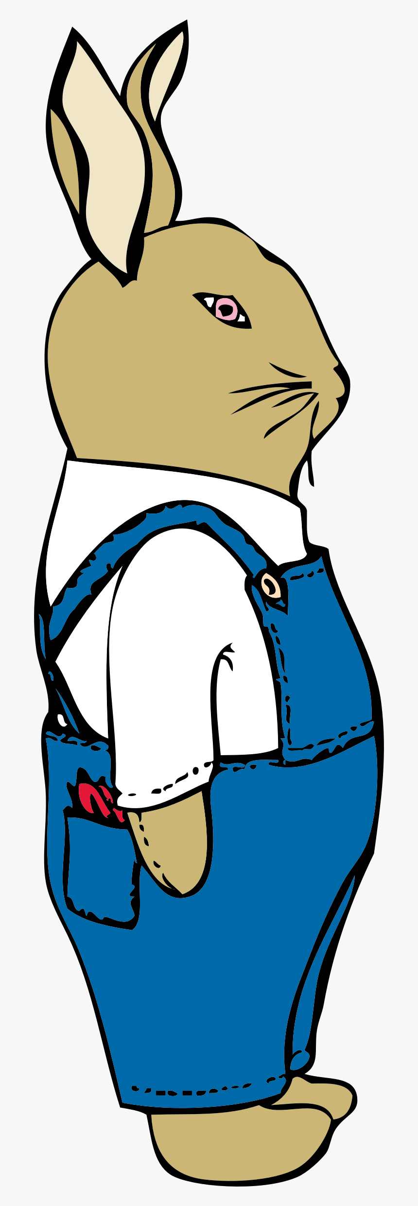 Bunny In Overalls Clip Arts Bunny In Overalls, HD Png Download , Transparent Png Image PNGitem