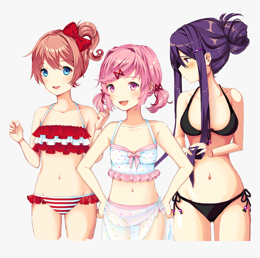 Doki Doki Literature Club Beach, HD Png Download