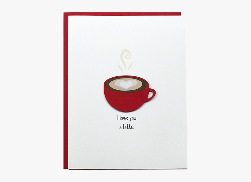I Love You A Latte Greeting Card - Cappuccino, HD Png Download