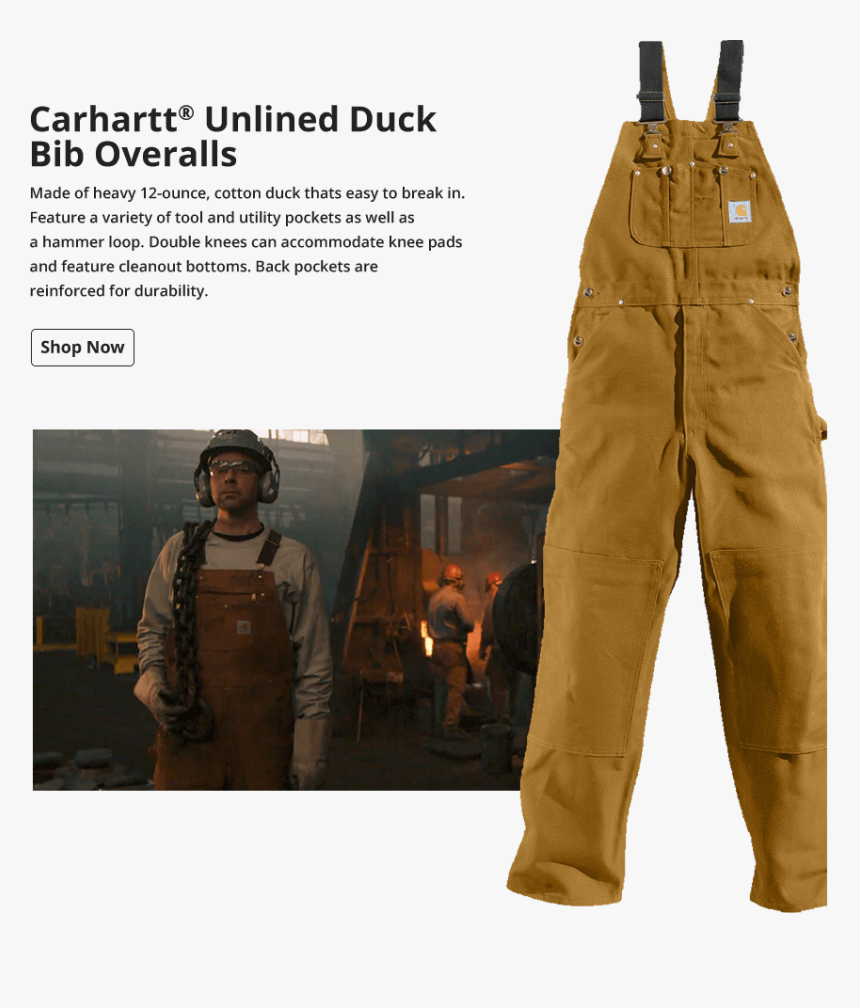 Carhartt Overalls, HD Png Download