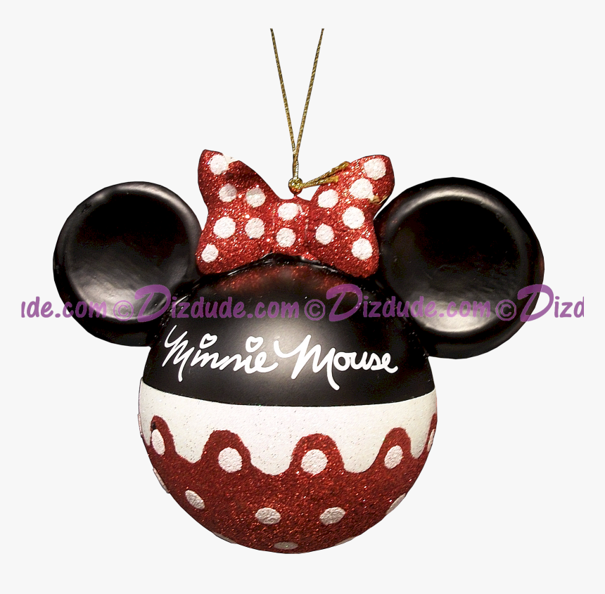 Disney Minnie Mouse Ears Christmas Tree Ornament © - Christmas Ornament, HD Png Download