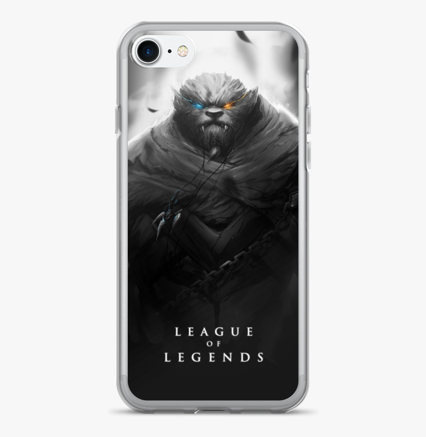 League Of Legends Nighthunter Rengar Iphone 7/7 Plus - Lol Black And White, HD Png Download