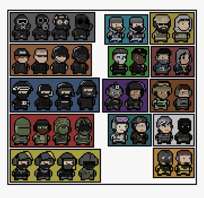 Rainbow Six Siege Sprites, HD Png Download