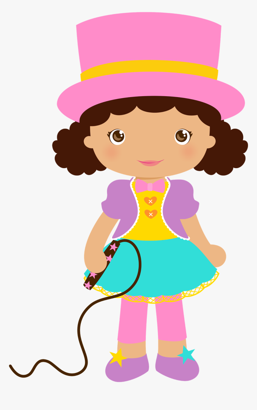 Circus Ringmaster At Getdrawings - Palhacinha Circo Rosa Png, Transparent Png