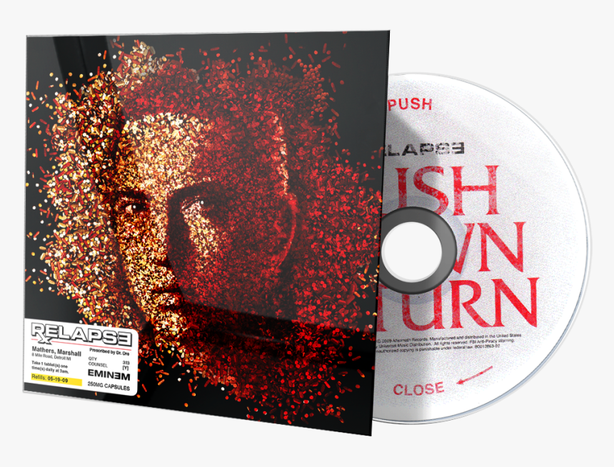 Album 3d Face - Eminem Relapse Album Cover, HD Png Download