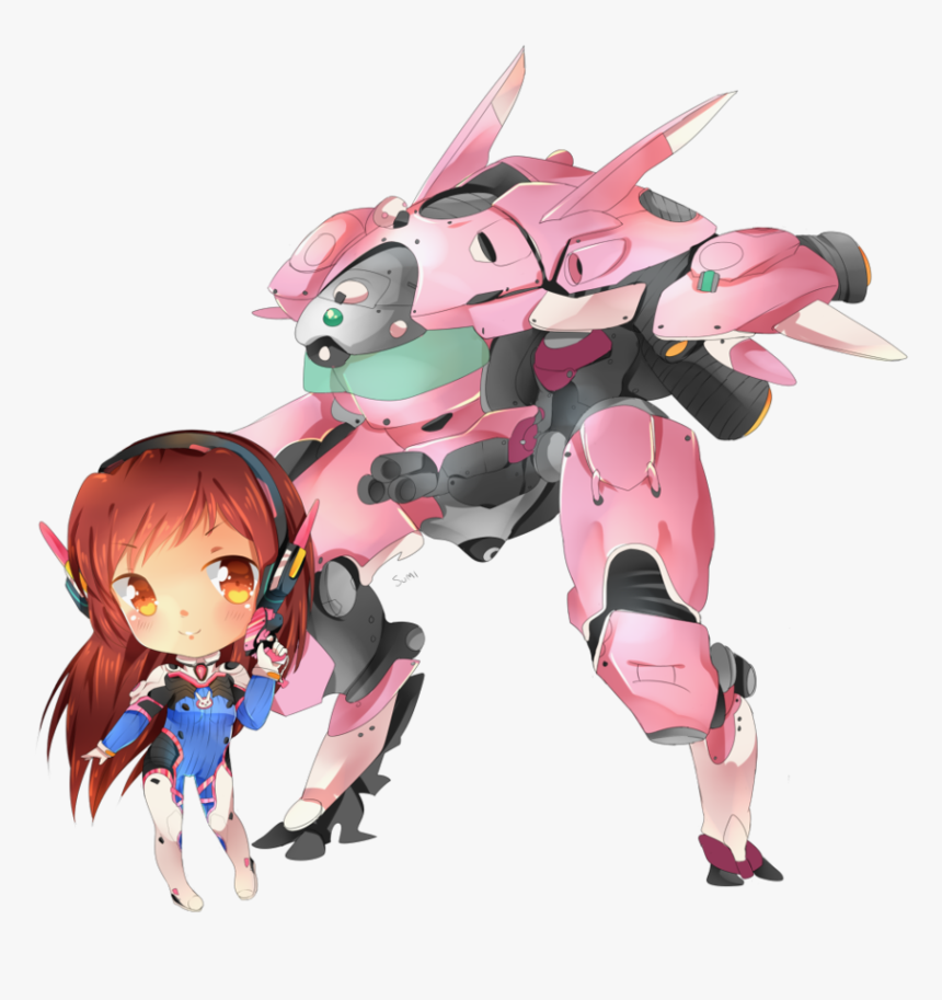 Va Transparent Overwatch D - Anime Mecha Chibi Sd, HD Png Download